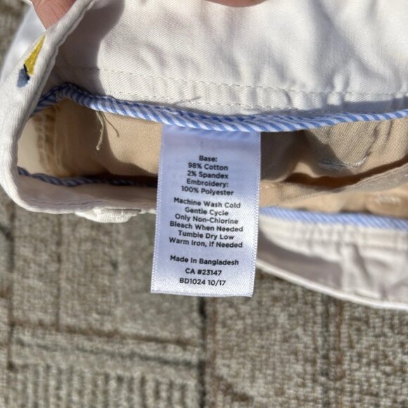 Talboots Pants Women's 12 White Straight Capri Cut Ivory The Girlfriend Chino - Picture 8 of 14